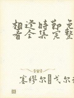 相逢时节免费观看全集完整版