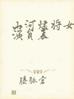 山河烬将女为凰演员表