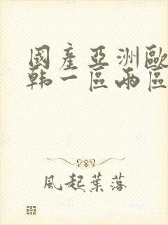 国产亚洲欧美日韩一区两区