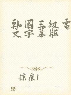 韩国三级电影中文字幕版