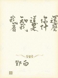 我知道你还是爱着我是什么歌