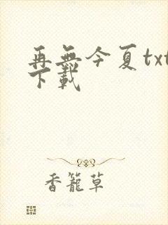 再无今夏txt下载