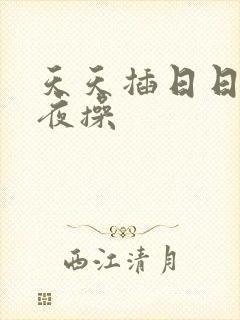 天天插日日射夜夜操