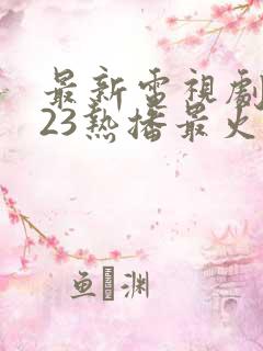 最新电视剧2023热播最火剧排行榜