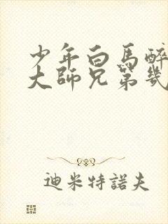 少年白马醉春风大师兄第几集出现的