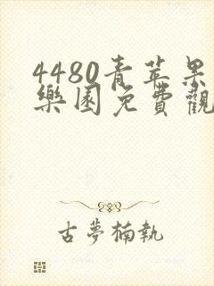 4480青苹果乐园免费观看电视剧高清