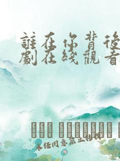 谁在你背后电视剧在线观看