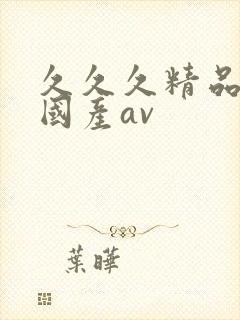 久久久精品亚洲国产av