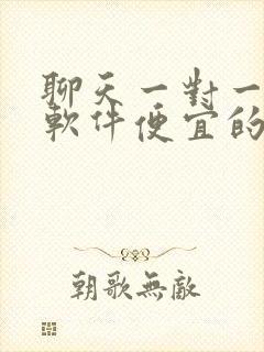 聊天一对一视频软件便宜的