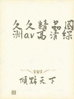 久久精品国产亚洲av高清综合