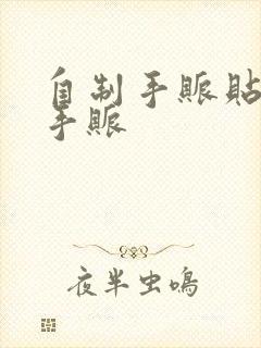 自制手账贴纸做手账