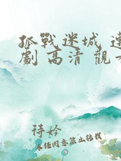 孤战迷城 连续剧 高清 观看