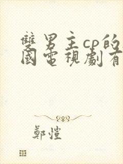 双男主cp的韩国电视剧有哪些