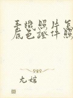 手机照片怎么换底色证件照背景