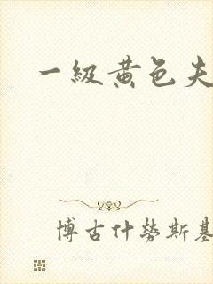 一级黄色夫妻片