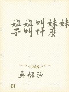 姐姐叫妹妹的孩子叫什么