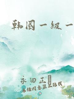 韩国一级一级片