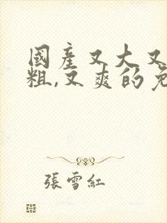 国产又大又黄又粗,又爽的免费视频