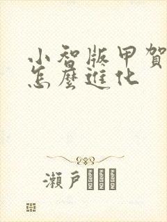 小智版甲贺忍蛙怎么进化