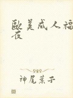 欧美成人福利午夜