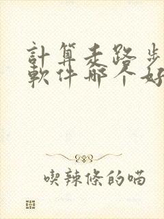 计算走路步数的软件哪个好