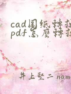 cad图纸转换pdf怎么转换成黑白