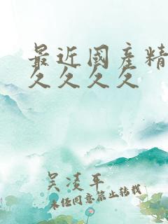 最近国产精品久久久久久