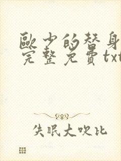 欧少的替身前妻完整免费txt下载