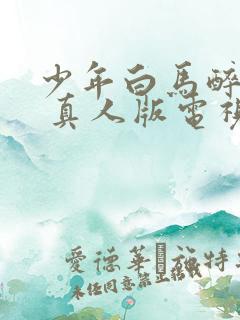 少年白马醉春风 真人版电视剧
