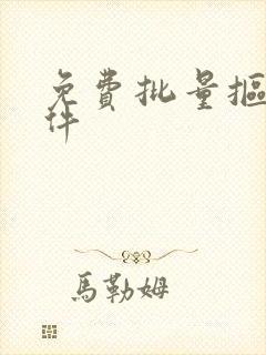 免费批量抠图软件