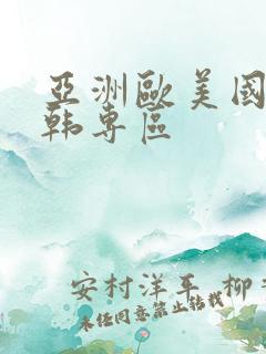 亚洲欧美国产日韩专区