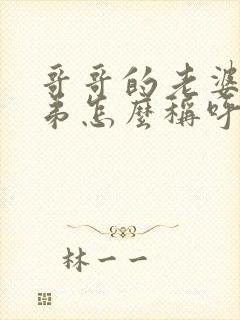 哥哥的老婆的弟弟怎么称呼