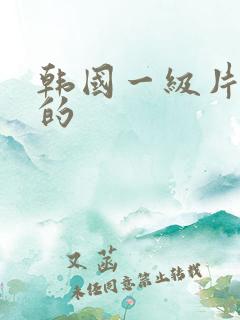 韩国一级片免费的