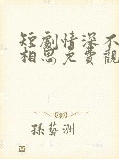 短剧情深不寿烬相思免费观看