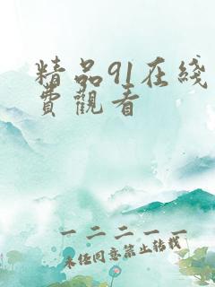 精品91在线免费观看