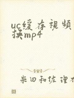uc缓存视频转换mp4