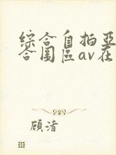 综合自拍亚洲综合图区av在线