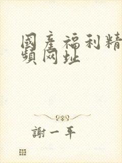 国产福利精品视频网址