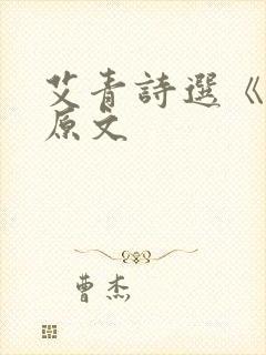 艾青诗选《秋》原文