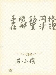 手机的网络缓存在哪里清理