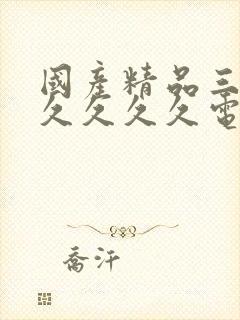 国产精品三级久久久久久电影