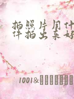 拍照片用什么软件拍出来好看