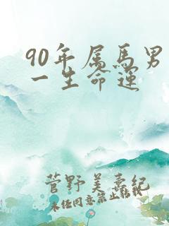 90年属马男人一生命运