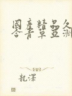 国产精品久久综合青草亚洲av