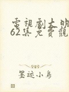 电视剧大明风华62集免费观看