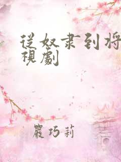 从奴隶到将军电视剧