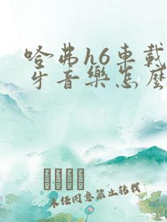 哈弗h6车载蓝牙音乐怎么放