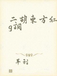 二胡东方红简谱g调