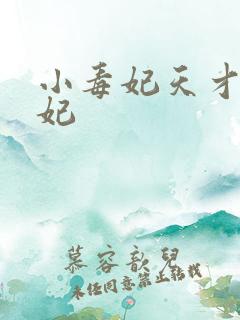小毒妃天才小毒妃