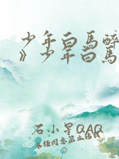 少年白马醉春风》少年白马醉春风》
